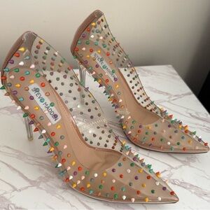Steve Madden Multicolor Spiked Heels